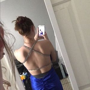 Royal blue prom dress